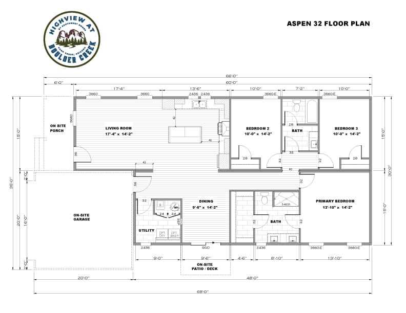 The Aspen — floor plan